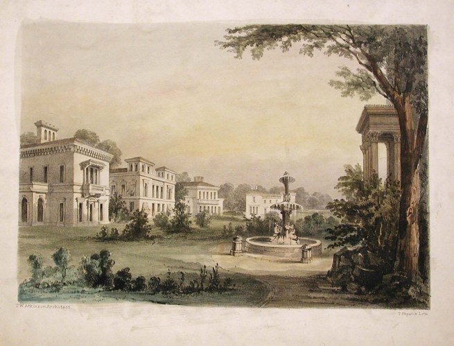 Designs for Italianate villas Indianapolis museum